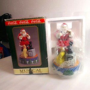 Coca Cola Santa Musical Town Square Collection